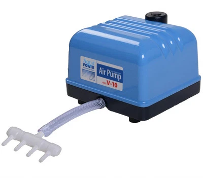 AQUAFORTE Hailea HI-FLOW V 10 Membranpumpe Sauerstoffpumpe Luftpumpe Koi Teich - Bild 1 von 3