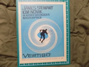 1958 PRINT AD MOVIE VERTIGO ALFRD HITCHCOCK JAMES STEWART - Bild 1 von 1