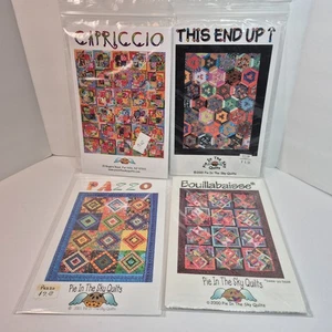 Pie in The Sky Quilts Quilt Patterns Capriccio Pazzo Bouillabaisse This End Up - Picture 1 of 5