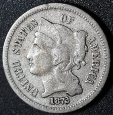 1872 THREE 3 CENT NICKEL - Image 1 of 2