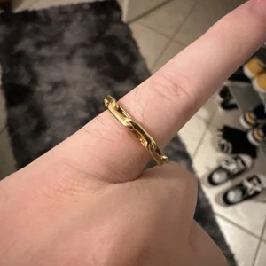 Kettenglied .925 Silber vergoldet Gelbgold Herrenring Größe 7 " - Bild 1 von 6