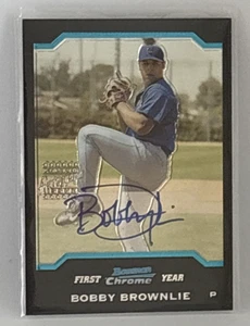 Bobby Brownlie 2004 Bowman Chrome Rookie Auto Chicago Cubs #348 - Picture 1 of 2