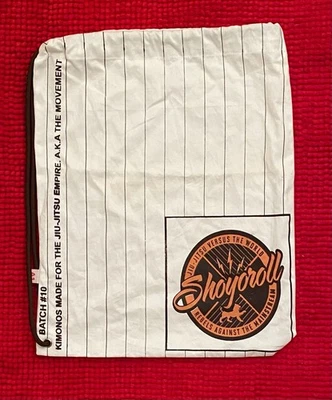 Nuevo BOLSO SHOYOROLL A1 GI EDICIÓN LIMITADA 100% Algodón LOTE #10 Blanco Jiu Jitsu Foto 1 de 2