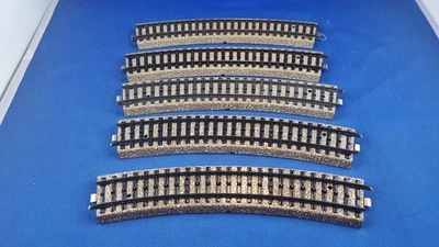 Märklin H0 5 x 5206 curved M-track switch counter-curve last version with fold - Image 1 of 2