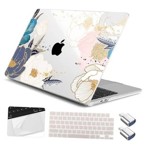 Case for M4/M3 MacBook Pro 14" 2024 2023 2021 Model Abstract Peony - Picture 1 of 8