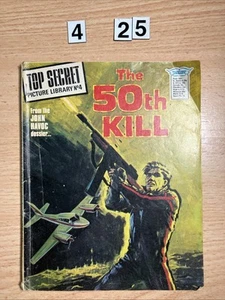 Fleetway Top Secret Picture Library Comic no 4 from 1974 "The 5th Kill" VG - Picture 1 of 3