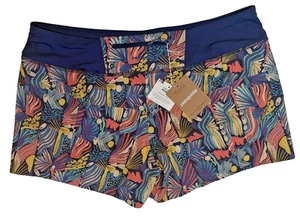 NWT$89 Patagonia Stretch Hydropeak Surf Blue Multi Shorts Pure Odor Control sz L - Picture 1 of 10