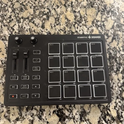 Controlador de almohadilla Donner STARRYPAD MIDI USB con perilla Fader Beat Maker batería Foto 1 de 2