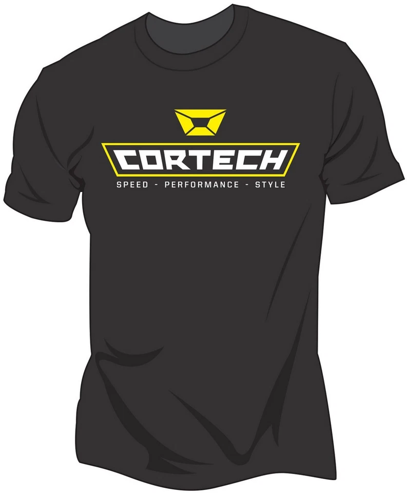 Camiseta negra de manga corta con logotipo de Cortech para mujer Foto 1 de 2