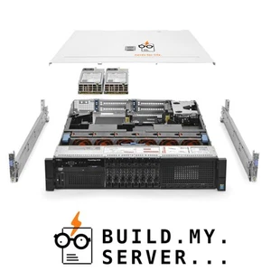 Dell PowerEdge R730 Server 2x E5-2620v4 2.10Ghz 16-Core 96GB 8x 1TB HBA330 Rails - Picture 1 of 5