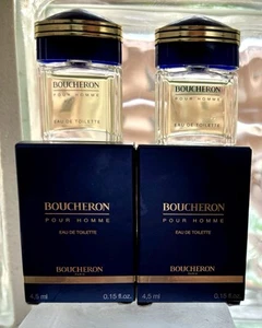 LOT OF 2~BOUCHERON POUR HOMME EDT SPLASH MINIS - Picture 1 of 2