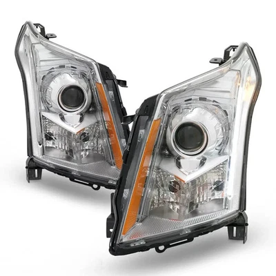 Chrome HID Headlight For 2010-2014 Cadillac SRX with AFS Pair Left+Right Foto 1 de 4
