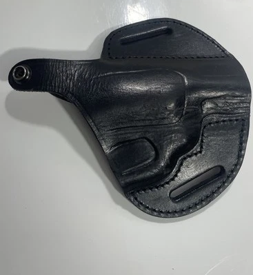 Falco Black Leather Revolver Timeless SOB OWB RH Holster  - Image 1 of 4