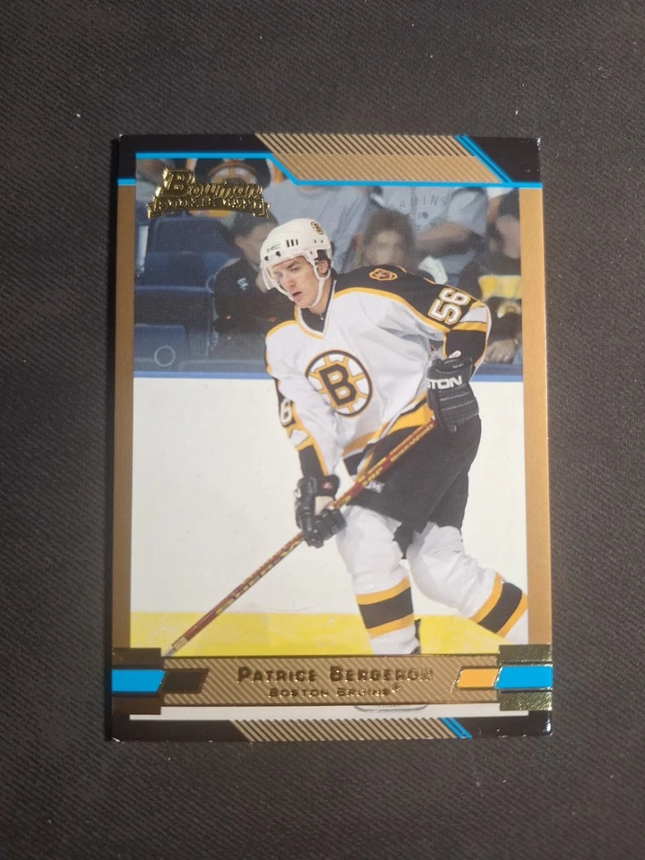 2003-04 Bowman Gold Rookie Card - Patrice Bergeron - Boston Bruins SP - Image 1 of 4