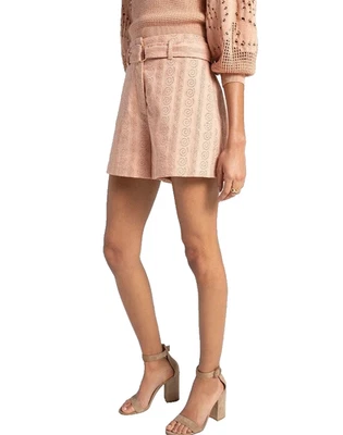 A.L.C. Pantalones Cortos Conley Rosa Melocotón con Cinturón ALC 4 NUEVOS CON ETIQUETAS Foto 1 de 4