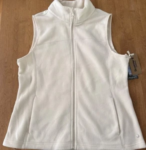 Bearpaw Fleece Vest Women’s Sz L Outdoor Warm Cozy NWT Cottagecore Preppy - Picture 1 of 9