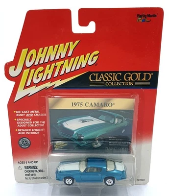 Johnny Lightning 1/64 Scale 404-09 - Classic Gold 1957 Chevrolet Camaro - Teal - Image 1 of 4