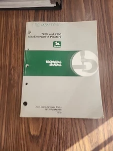 John Deere 7200 & 7300 MaxEmerge 2 Planters Technical Manual TM-1344 - Picture 1 of 1