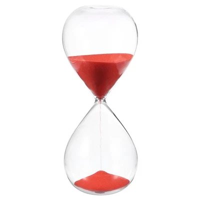 45 Minutes Sand Timer, Watch High Glass Sandglass Timer, Red - Изображение 1 из 4