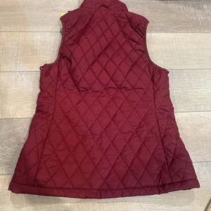 LANDS END DAMENWESTE BURGUNDERROT NEU SMALL - Bild 1 von 10