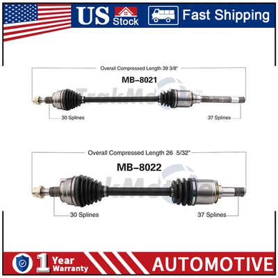 TrakMotive Front CV Axle CV Joint For Mercedes-Benz ML500 2006 2007 2008 2009 - Image 1 of 4