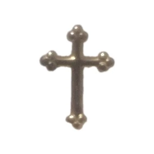 Gold Cross CHRISTIAN RELIGIOUS LAPEL HAT JACKET NECKTIE PIN - Picture 1 of 2