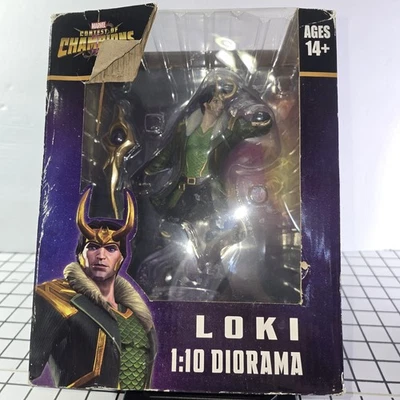 Figura Estatua Marvel Concurso de Campeones LOKI 1:10 Diorama ~ Nueva en Caja Foto 1 de 4
