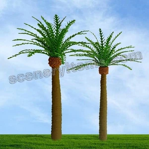 MP SCENERY 2 Phoenix Palm Trees HO Scale Architectural Model Railroad Layout  - Picture 1 of 1