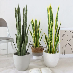 Sansevieria Snake Artificial Plant 16 in / 20 in Home Office Decor - Picture 1 of 7