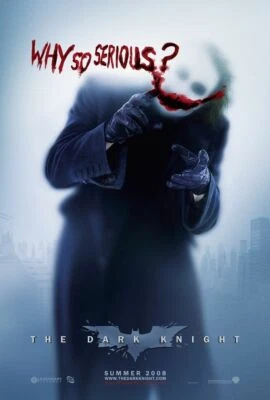 2008 Batman The Dark Knight Movie Poster Print 11X17 Joker Heath Ledger 🦇🍿