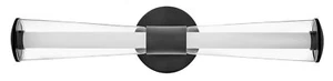 Hinkley Elin 23" Integrated LED Bath Vanity - Trumpet-Shaped Bath Bar, Clear - Picture 1 of 9