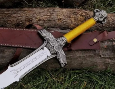 Handmade Scottish Claymore Sword, Medieval Sword, Battle Ready Viking Sword Gift - Image 1 of 4