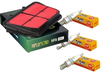 HIFLOFILTRO / NGK CR9EK Triumph Tiger 800 XC XR Filtro aria Hiflo Filtro HFA6501 candele NGK MOTO