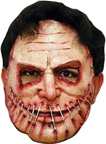 Serial Killer 09 Mask Scary Zombie Fancy Dress Halloween Adult Costume Accessory - Image 1 of 1