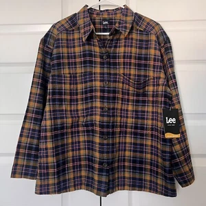 Lee Women’s Long Sleeve Cummin New Plaid Size Large NWT! - Picture 1 of 2