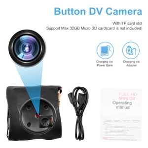 Videocamera più piccola HD 1080P videoregistratore audio DVR piccolo corpo pulsante DV - Foto 1 di 8