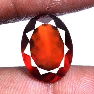 8.50 Cts Natural Hessonite Garnet Huge Rare Certified Oval Cut Loose Gemstone - Picture 1 of 3