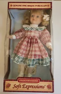 Vintage Soft Expressions Collectors Edition Fine Bisque Porcelain Doll Neu - Bild 1 von 4