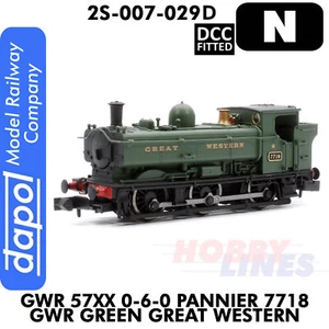 Koffer 7718 GWR Dampflok Spur 1:148 N DCC montiert Dapol 2S-007-029D - Bild 1 von 9