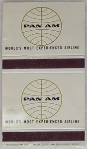 Matchbox Matchbook Cover Pan Am American Airlines - Picture 1 of 4