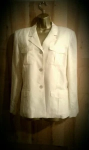 Blazer Liz Claiborne para mujer 12 amarillo pálido - Imagen 1 de 6