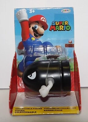Super Mario ~ BULLET BILL ~ 2.5" Figura de Acción Jakks 2022 NUEVO Paquete Imperfecto Foto 1 de 4