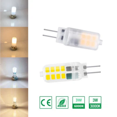 3w G4 Led Light Bulb Bi-pin Leds Mini Daylight 5000k 2835smd Ac/dc12v Pc-cover - Image 1 of 4