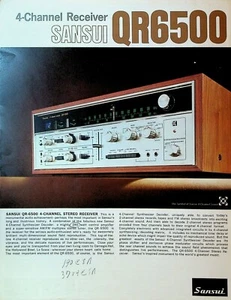 Brochure pubblicitaria ricevitore 4 canali Sansui QR6500  - Foto 1 di 4