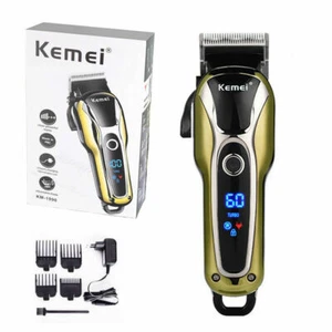 Cortapelos LCD eléctrico inalámbrico profesional para hombres máquina de corte de pelo máquina de afeitar de peluquero - Imagen 1 de 12