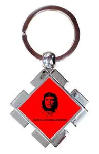 Che Guevara Red Cuba Luxury Jigsaw Shaped Metal Keyring In A Gift Box - Picture 1 of 4