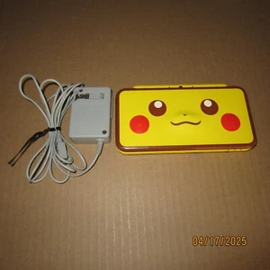 Nintendo 2DS XL Pikachu Edition Console Handheld System AS IS READ - Picture 1 of 12