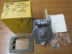 NEW NOS Hubbell 45100 Inlet Receptacle Variload Twistlock 30A 250V AC/DC - Picture 1 of 9