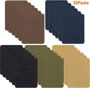 Iron on Patches for Clothing Jeans 30 PCS, Denim Repair Patches Kit 4.9 X 3.7 In - Picture 1 of 12