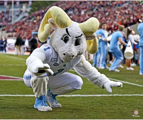 North Carolina Tar Heels Unsigned Rameses Dancing Photograph Cover